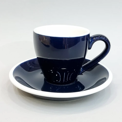 #EG80-DB; Coffee cup + saucer 80ml / #E /DB