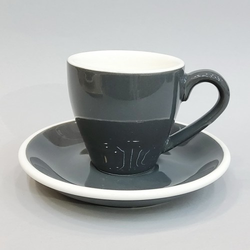 #EG80-DG; Coffee cup + saucer 80ml #E /DG