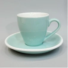 #EG80-LBL;Coffee cup + saucer 80ml #E/ L..