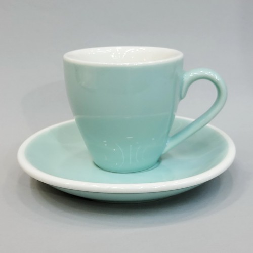 #EG80-LBL;Coffee cup + saucer 80ml #E/ LBL