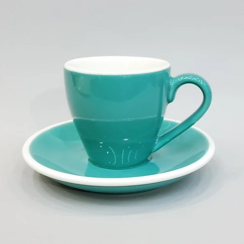 #EG80-TBL;  Coffee cup + saucer 80ml #E /TBL