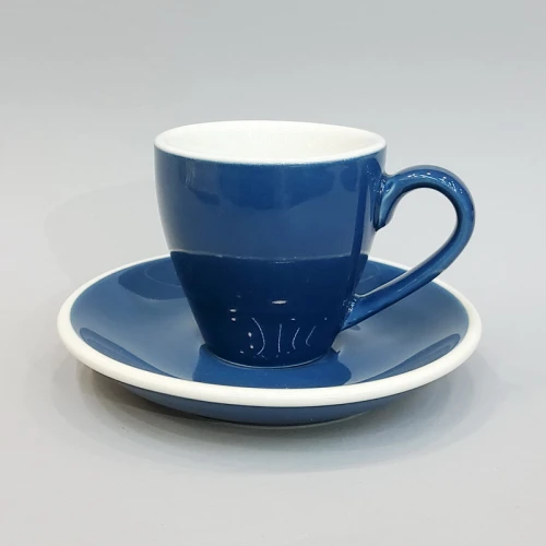 #EG80-WB; Coffee cup + saucer 80ml #E /WB