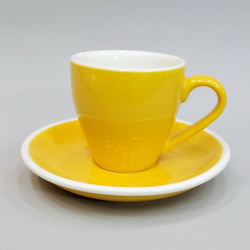 #EG80-Y;  Coffee cup + saucer 80ml #E /Y