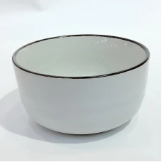 #F776-466WT; Ceramic bowl 5 inch WT #F77..