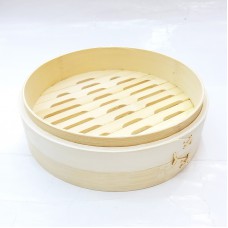 #FS21R-B; Bamboo steamer rd. basket 21cm..