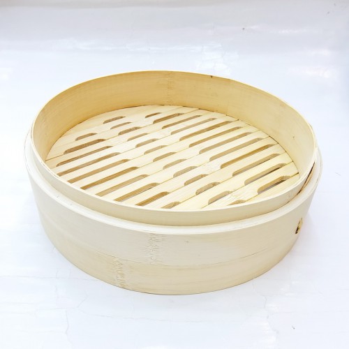 #FS254R-B; Bamboo steamer rd. basket 25.4cm