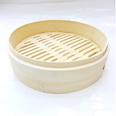 #FS30R-B; Bamboo steamer rd. basket 30cm..