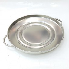 #GBL28; Metal tray with handle rd. 27.5c..