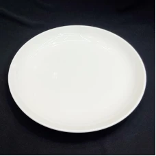 #GP14;  Ceramic white deep plate 14 inch..