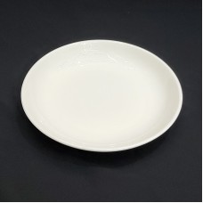 #GP8;  Ceramic white deep plate 8 inch..