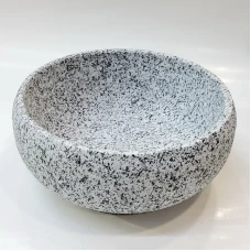 #GW1808; Stone bowl 18x8cm..