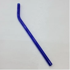 #GWXG8-BL;  Glass straw bent 19.5cm BL..