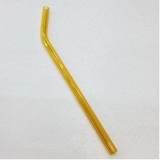 #GWXG8-LY;  Glass straw bent 19.5cm LY..