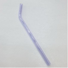 #GWXG8-PL;  Glass straw bent 19.5cm PL..