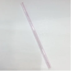 #GZXG8-PK;  Glass straw straight 19.5cm ..