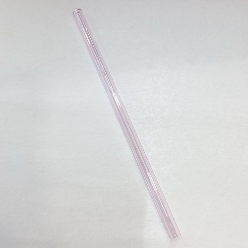 #GZXG8-PK;  Glass straw straight 19.5cm PK