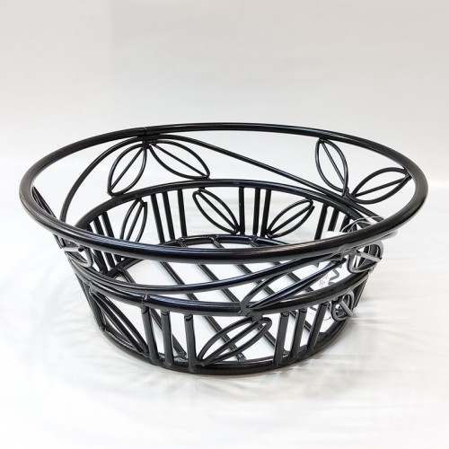 #HC20376;  Metal basket oval-leaf #20376