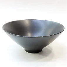 #HN0221-BK; Ceramic bowl 5" black..