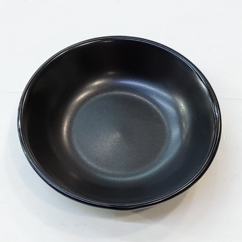 #HN0443-BK;  Ceramic sauce dish 3" black