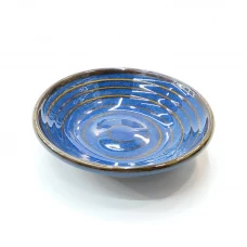 #HN0474; Ceramic sauce 8.5cm dish BL..