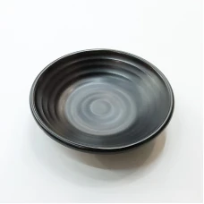 #HN0474-BK; Ceramic sauce 8.5cm dish BK..