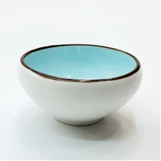 #HN0573-BW; Ceramic dessert bowl 4"..