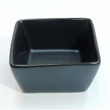 #HN0641-BK;  Ceramic square bowl 7.7cm b..