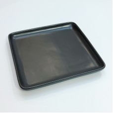 #HN2768-BK;  Ceramic square plate 18cm b..