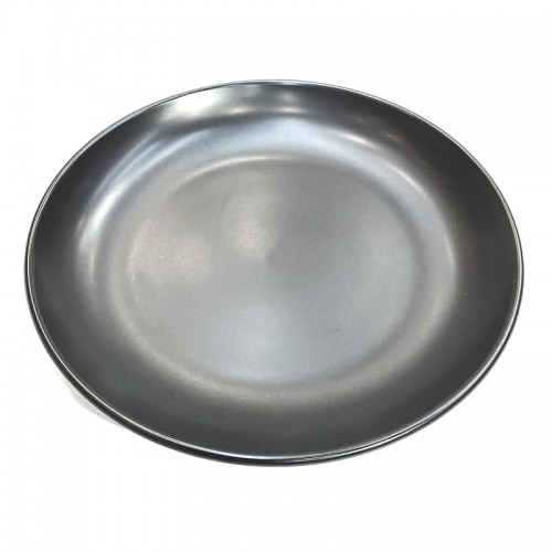 #HN8752-BK; Ceramic 8" plate - BK #8752