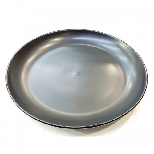 #HN8769-BK; Ceramic 10" plate - BK