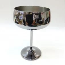 #JDM034L-BK; S/S wine martini glass 450m..