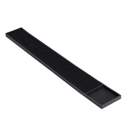 #JQ0787;  Silicone bar mat 60x8cm BK