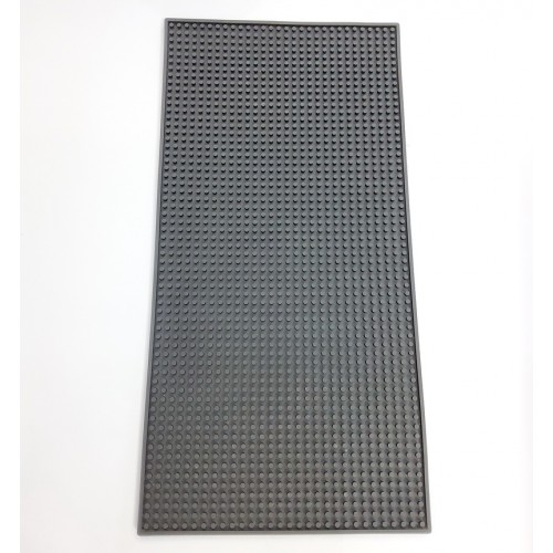 #JQ0800;  Silicone bar mat 30x60cm BK