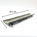 #KA4852; Ceramic rectangle plate 15.5" #ST