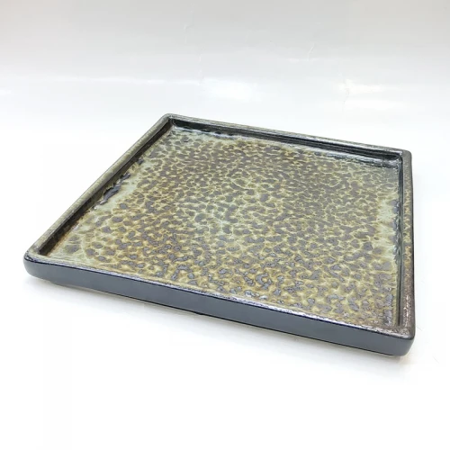 #KA4869; Ceramic square plate 8" #ST