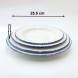 #KH6856-P; Ceramic deep plate 25.5cm #KHP