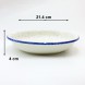 #KH6870-P; Ceramic 8.5" round deep plate #KHP