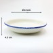 #KH6887; Ceramic 10" round deep plate #KH