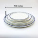 #KH6924; Ceramic 11.5" round plate #KH