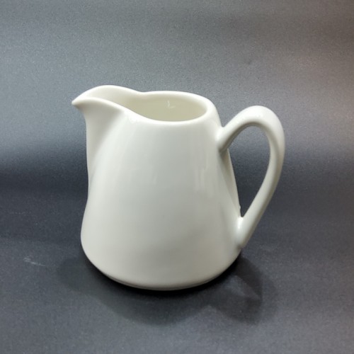 #KH7051-CW; Ceramic cream pot 140ml w. handle - CWT   