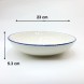 #KH7075; Ceramic 9" deep plate #KH