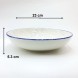 #KH7075-P; Ceramic 9" deep plate #KHP