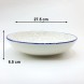 #KH7082-P; Ceramic 10.75" deep plate #KHP