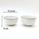 #KH7099; Ceramic 4.5" bowl #KH