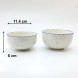 #KH7099-P; Ceramic 4.5" bowl #KHP