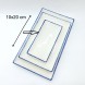 #KH7136; Ceramic rectangle plate 8" #KH