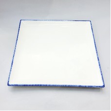 #KH7167; Ceramic square plate 10.5"..