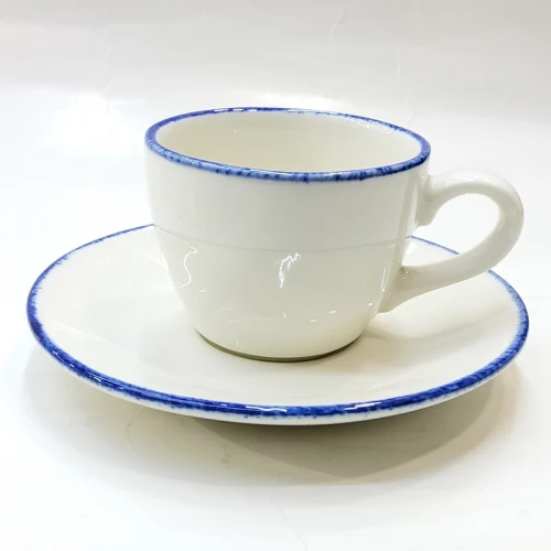 #KHE150; Ceramic coffee cup + saucer 150ml #KH