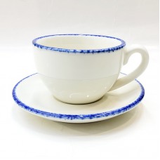 #KHEG220; Ceramic coffee cup + saucer 22..