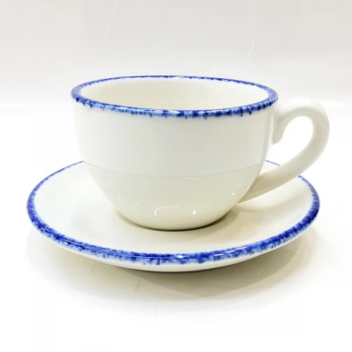 #KHEG220; Ceramic coffee cup + saucer 220ml #KH